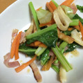 haruhinato's cooksnap of when they made かぶの葉とちくわとハムの炒め.