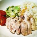 neomam's cooksnap of when they made 炊飯器で簡単★シンガポールチキンライス風.