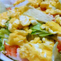 ♪gACha♪'s cooksnap of when they made ◆炒り卵の３色マヨぽんサラダ◆.