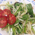 10aya's cooksnap of when they made もやしと水菜のごま油和え.