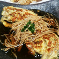 まなやね's cooksnap of when they made もやしのたまご焼き えのき餡かけ.