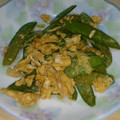 ｾﾆｮ〜ﾙ☆'s cooksnap of when they made キヌサヤの玉子とじ☆お弁当のおかずに☆.