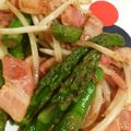 ♡ROM♡'s cooksnap of when they made アスパラ☆もやし☆ベーコン炒め.