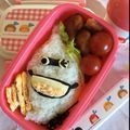 手作り家族's cooksnap of when they made 妖怪ウォッチ ウィスパー キャラ弁 簡単.