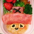 チョビデブ's cooksnap of when they made 簡単チョッパー風キャラ弁.