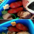 risaman's cooksnap of when they made 【キャラ弁】ドット柄ウィンナー＊水玉.