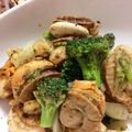 ikekioa's cooksnap of when they made えびとホタテのバジルソース炒め.
