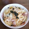 POW58's cooksnap of when they made 豚とたけのこの和風味噌パスタ.