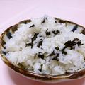 赤い電話's cooksnap of when they made 土鍋でご飯☆懐かしいvわかめご飯.