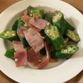 Ａｍｅｒｉ♡'s cooksnap of when they made オクラとベーコンのガーリック炒め.