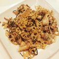 char1220's cooksnap of when they made 大葉香る豚肉とれんこんの炒め物.
