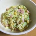 すいかぼちゃ's cooksnap of when they made キャベツとタマゴとハムの春色サラダ。.