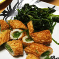 foglia5655's cooksnap of when they made ほうれん草と竹輪のバター炒め+ゴマ和え.