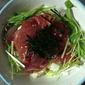 ゆずこうなおママ's cooksnap of when they made 漬けまぐろとアボカドとろろの丼.