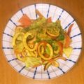 七の帝王's cooksnap of when they made カレー味のいかバター炒め.