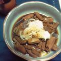 meekoっち's cooksnap of when they made 昭和の味、、モツ煮込み.