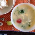 elingo's cooksnap of when they made かぶ・トマト・たまごのスープ.
