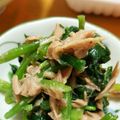 kidA0310's cooksnap of when they made ほうれん草とツナの和え物.