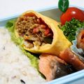 fuwavani's cooksnap of when they made お弁当にマルちゃん焼そば卵焼き.