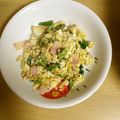 クックANLLO1☆'s cooksnap of when they made 【あと一品！】アスパラとベーコンの卵炒め.