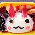わらびもっちー's cooksnap of when they made 妖怪ウォッチ キャラ弁 ジバコマ.