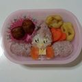 桃の助♪'s cooksnap of when they made プリキュアの妖精❤️アロマのキャラ弁❤️.