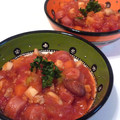 kk-maru's cooksnap of when they made 豆とソーセージのトマト煮込み.