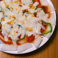 ＼ゆっき～／'s cooksnap of when they made しゃぶしゃぶ餅でお手軽クリスピーピザ☆.