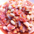 美猫0120's cooksnap of when they made 野菜と大豆とベーコンの完熟トマトソース煮.