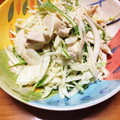 るるぶ☆'s cooksnap of when they made 簡単！新玉ねぎとささ身のマヨわさ和え.