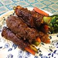 moon314's cooksnap of when they made エリンギの牛肉テリヤキ巻.