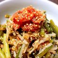 ☆りおまむ☆'s cooksnap of when they made 豆もやしとにんにくの芽の韓国キムチナムル.
