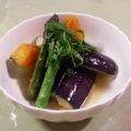 makijunちゃん's cooksnap of when they made 茄子とカボチャの揚げ浸し.