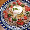 YUKIKI☆'s cooksnap of when they made 納豆&トマト&卵のぶっかけ蕎麦.