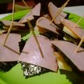 わたるんママ's cooksnap of when they made 即席おつまみ♪ハムと海苔のチーズサンド♪.