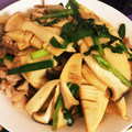 Haruru☆Mii's cooksnap of when they made 歯応え抜群！筍とエリンギの豚肉炒め中華風.