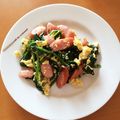 ごごちー's cooksnap of when they made 【簡単】ウインナー・ほうれん草・卵ソテー.
