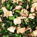 ☆ぢゅん☆'s cooksnap of when they made 大根の葉っぱと豚肉の炒め.