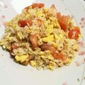 ぴーまんの休日's cooksnap of when they made トマト丸ごと！トマ玉サラダ炒飯☆.