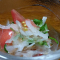 白菜椎茸人参's cooksnap of when they made トマトと三つ葉かつお節和え.