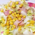 さやすけ！'s cooksnap of when they made 簡単★レタスとコーンとベーコンのサラダ.