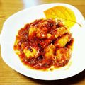 ﾁｲﾁｬﾝﾏﾏ's cooksnap of when they made 鶏ムネ肉のチリソース和え.