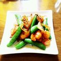 ﾁｲﾁｬﾝﾏﾏ's cooksnap of when they made エビ&新玉ねぎ&スナップえんどう炒め.