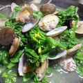 ニノ猫's cooksnap of when they made 菜の花とあさりの炒め物.