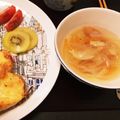 カナポロン's cooksnap of when they made 細切り野菜とウィンナーのコンソメスープ☆.