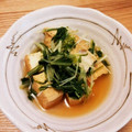 churu's cooksnap of when they made とっても簡単　☆　厚揚げ水菜煮込み.