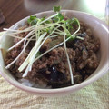 まるこわんわん's cooksnap of when they made 炒めてのせて♪豚挽肉とナスのう丼♪.