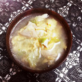 a1_v3v_1m's cooksnap of when they made 鶏と白菜の白だしスープ.