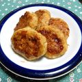 シャンプーハット's cooksnap of when they made イカハンバーグのマヨ照り焼き.