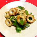 シャンプーハット's cooksnap of when they made ちくわとねぎの炒め物.